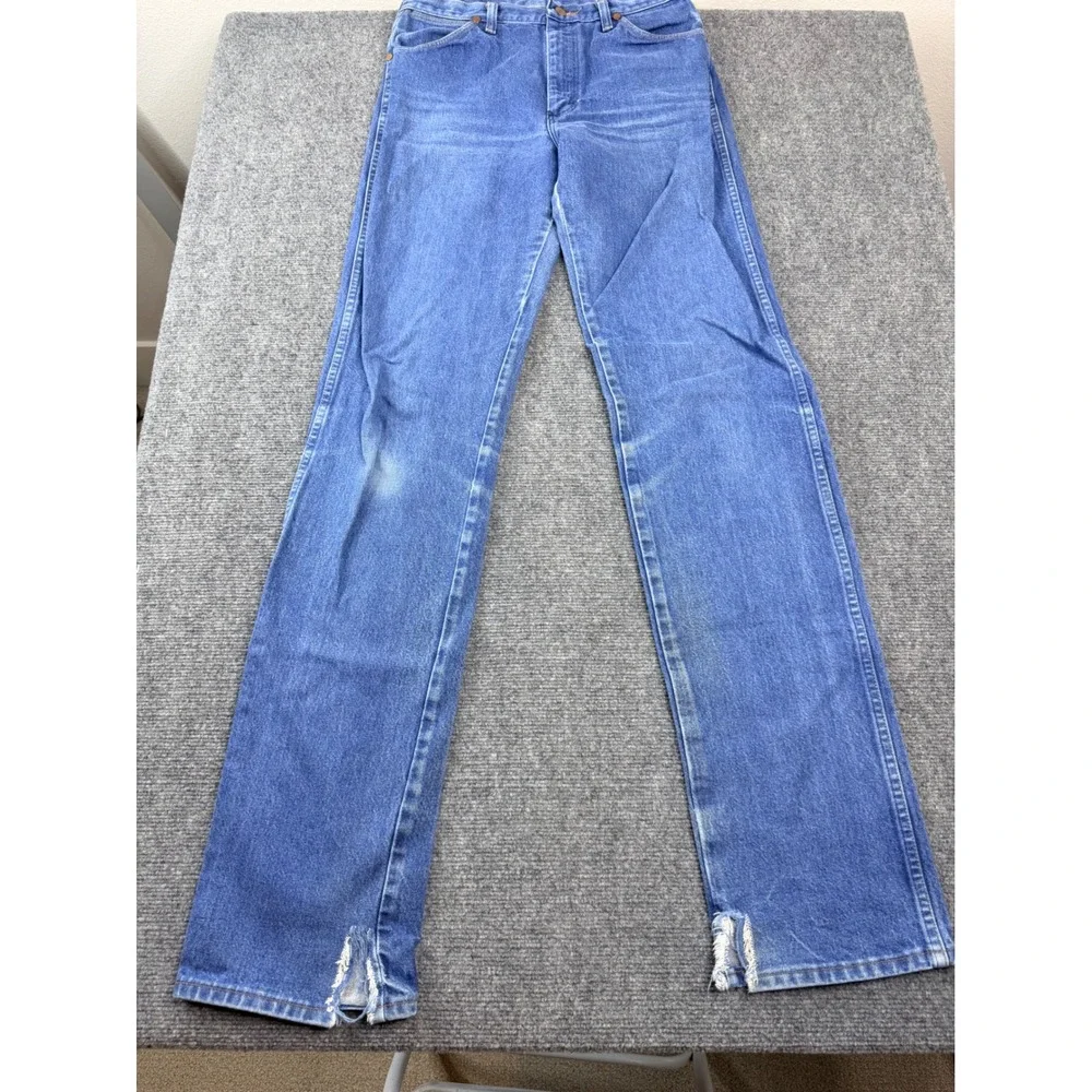 Wrangler 13MWZ Mens Blue Cowboy Cut Jeans 31x36‎ Made in USA Y2K Vintage Denim